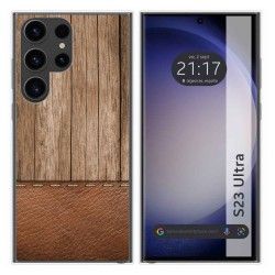 Funda Silicona para Samsung Galaxy S23 Ultra 5G diseño Madera 09 Dibujos