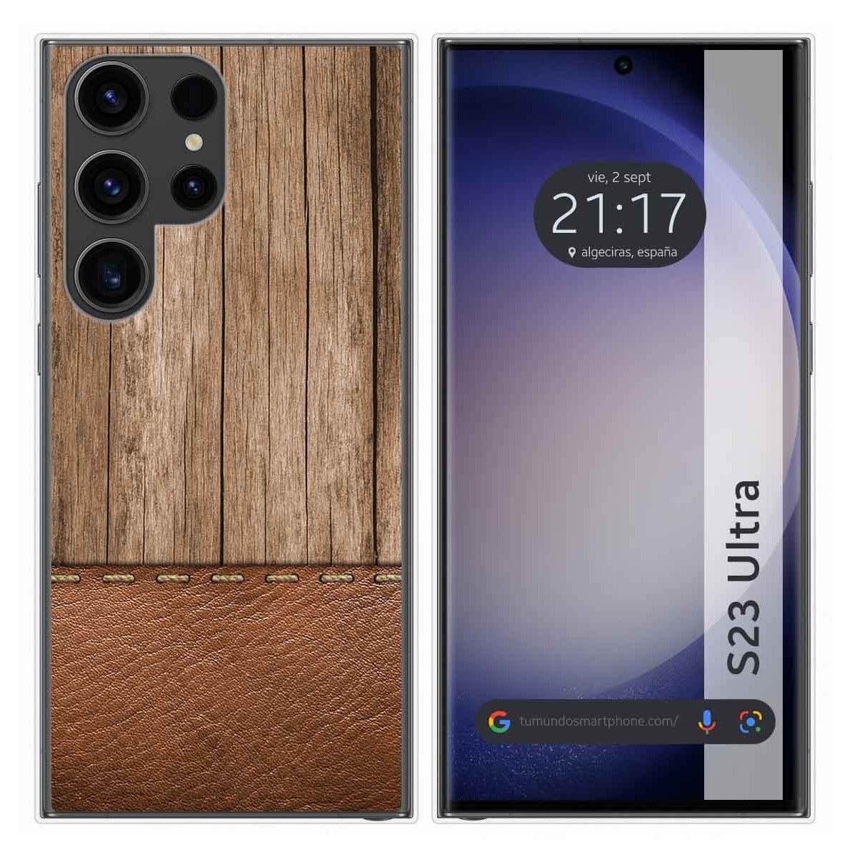 Funda Silicona para Samsung Galaxy S23 Ultra 5G diseño Madera 09 Dibujos