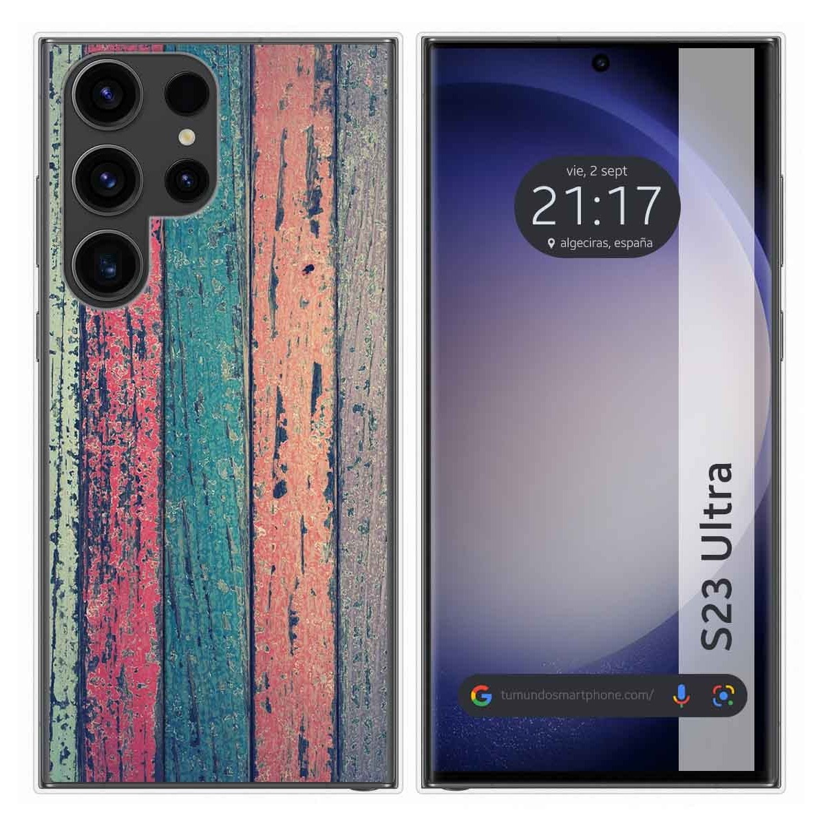 Funda Silicona para Samsung Galaxy S23 Ultra 5G diseño Madera 10 Dibujos