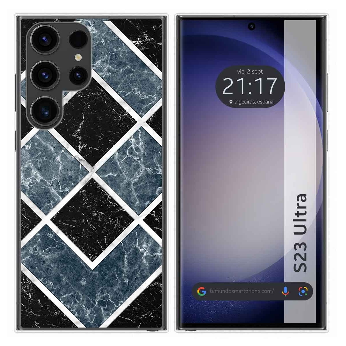 Funda Silicona para Samsung Galaxy S23 Ultra 5G diseño Mármol 06 Dibujos