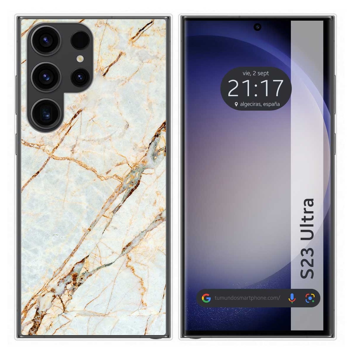 Funda Silicona para Samsung Galaxy S23 Ultra 5G diseño Mármol 13 Dibujos