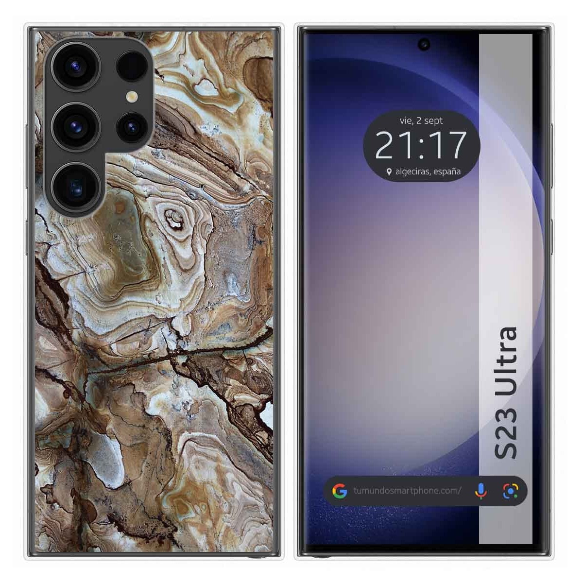 Funda Silicona para Samsung Galaxy S23 Ultra 5G diseño Mármol 14 Dibujos