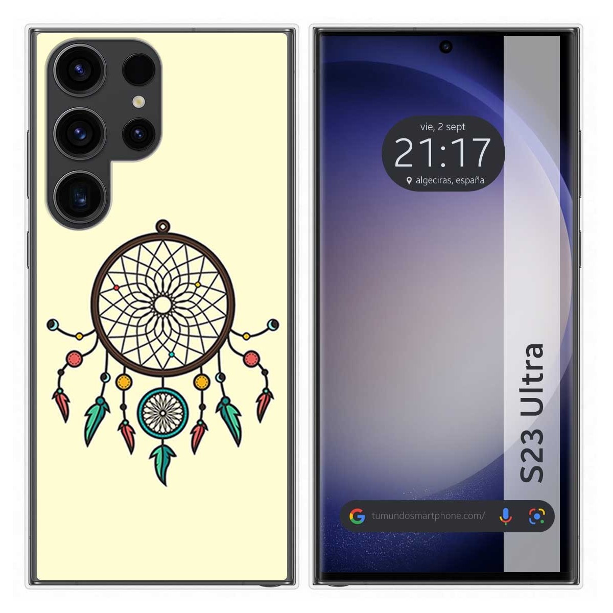 Funda Silicona para Samsung Galaxy S23 Ultra 5G diseño Atrapasueños Dibujos