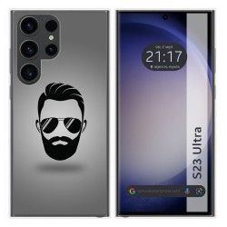 Funda Silicona para Samsung Galaxy S23 Ultra 5G diseño Barba Dibujos