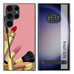 Funda Silicona para Samsung Galaxy S23 Ultra 5G diseño Brochas Dibujos