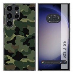 Funda Silicona para Samsung Galaxy S23 Ultra 5G diseño Camuflaje Dibujos