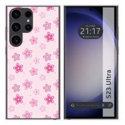 Funda Silicona para Samsung Galaxy S23 Ultra 5G diseño Flores Dibujos