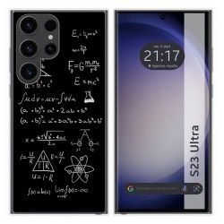 Funda Silicona para Samsung Galaxy S23 Ultra 5G diseño Formulas Dibujos
