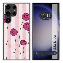 Funda Silicona para Samsung Galaxy S23 Ultra 5G diseño Flores Vintage Dibujos