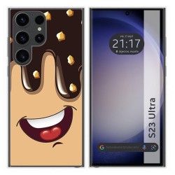 Funda Silicona para Samsung Galaxy S23 Ultra 5G diseño Helado Chocolate Dibujos