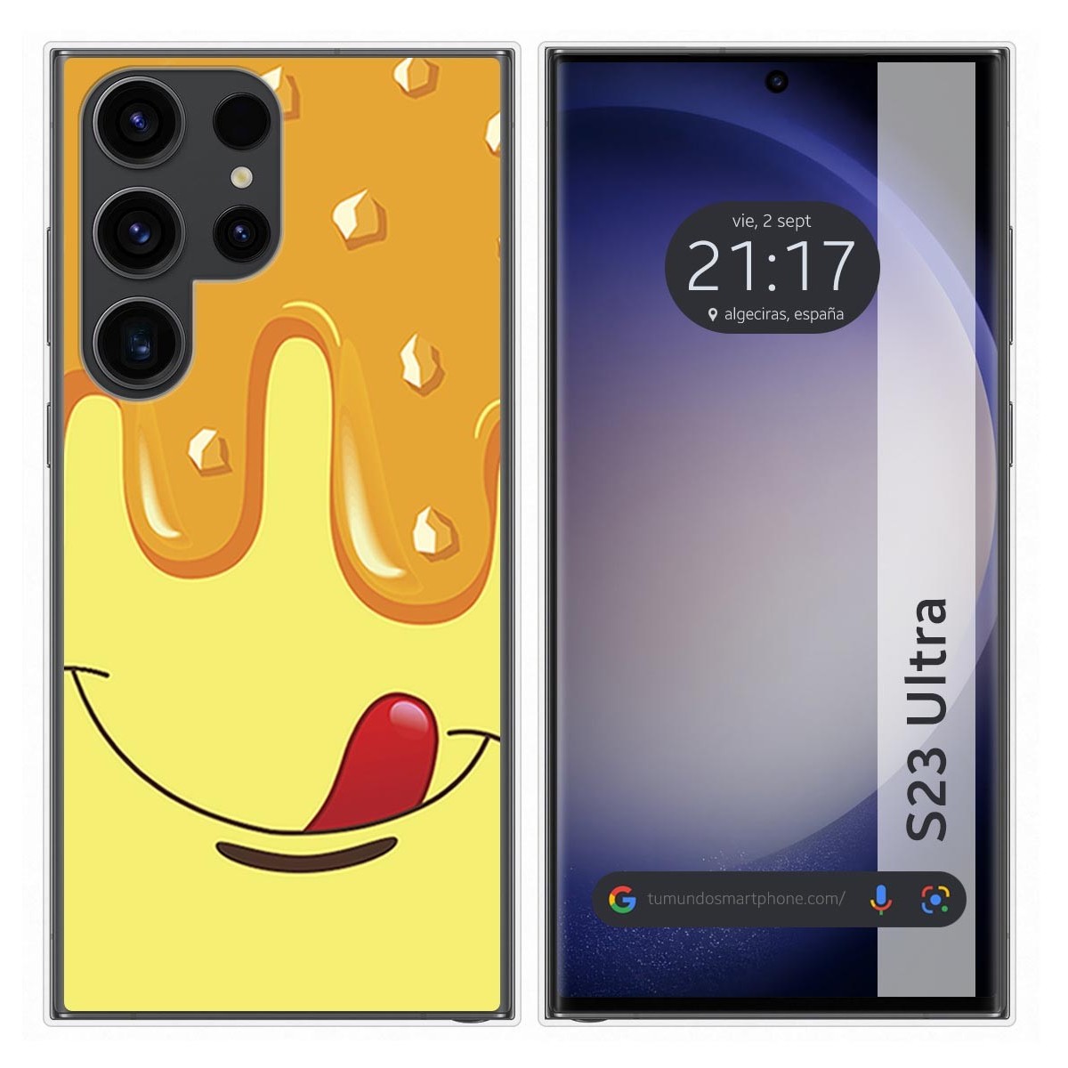 Funda Silicona para Samsung Galaxy S23 Ultra 5G diseño Helado Vainilla Dibujos