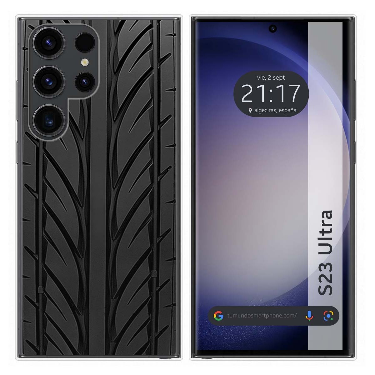 Funda Silicona para Samsung Galaxy S23 Ultra 5G diseño Neumatico Dibujos