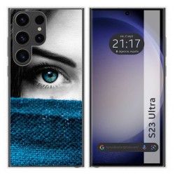 Funda Silicona para Samsung Galaxy S23 Ultra 5G diseño Ojo Dibujos