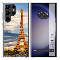 Funda Silicona para Samsung Galaxy S23 Ultra 5G diseño Paris Dibujos