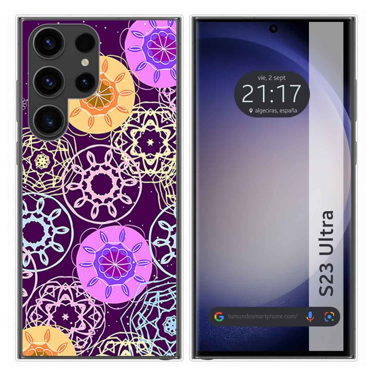 Funda Silicona para Samsung Galaxy S23 Ultra 5G diseño Radial Dibujos