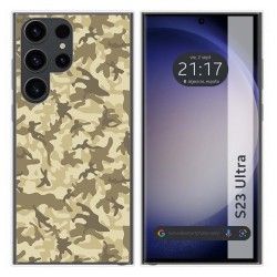 Funda Silicona para Samsung Galaxy S23 Ultra 5G diseño Sand Camuflaje Dibujos