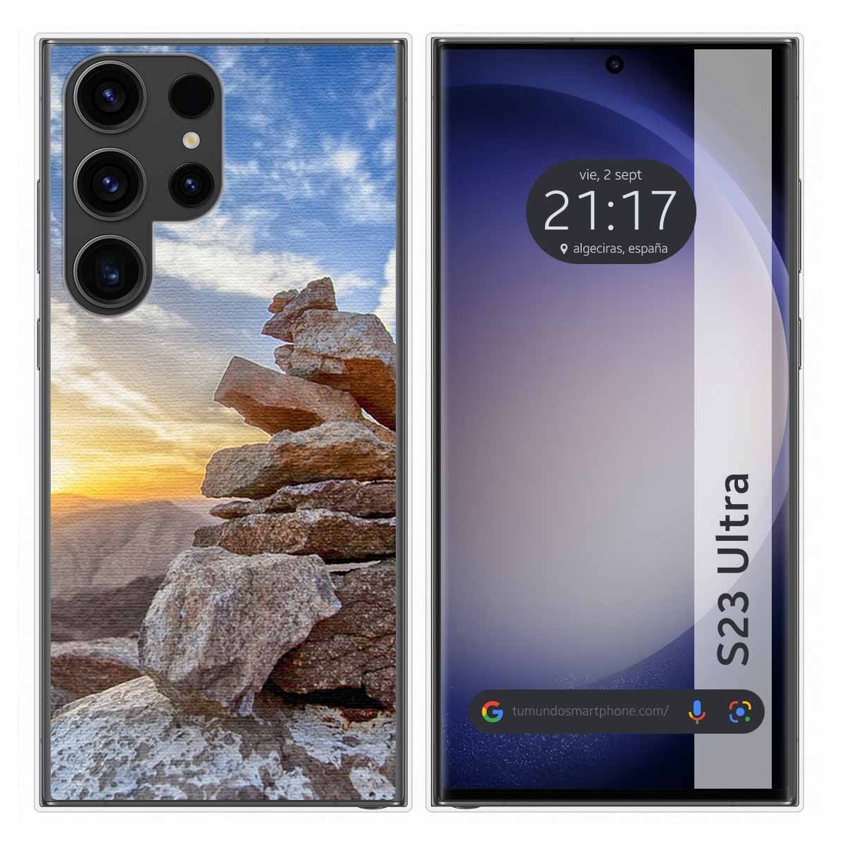 Funda Silicona para Samsung Galaxy S23 Ultra 5G diseño Sunset Dibujos