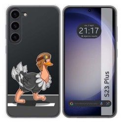 Funda Silicona Transparente para Samsung Galaxy S23+ Plus 5G diseño Avestruz Dibujos