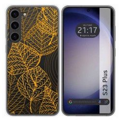 Funda Silicona Transparente para Samsung Galaxy S23+ Plus 5G diseño Hojas Dibujos