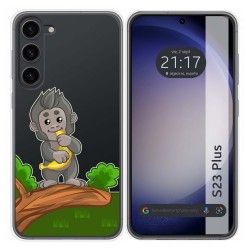 Funda Silicona Transparente para Samsung Galaxy S23+ Plus 5G diseño Mono Dibujos