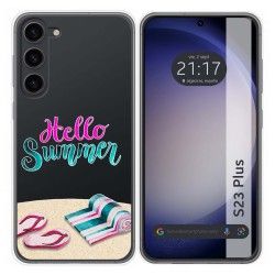 Funda Silicona Transparente para Samsung Galaxy S23+ Plus 5G diseño Summer Dibujos