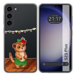 Funda Silicona Transparente para Samsung Galaxy S23+ Plus 5G diseño Suricata Dibujos