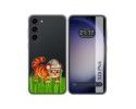 Funda Silicona Transparente para Samsung Galaxy S23+ Plus 5G diseño Tigre Dibujos