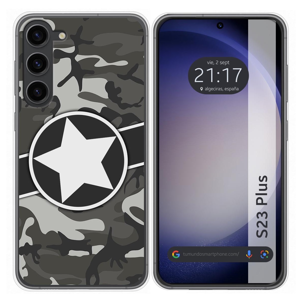 Funda Silicona para Samsung Galaxy S23+ Plus 5G diseño Camuflaje 02 Dibujos