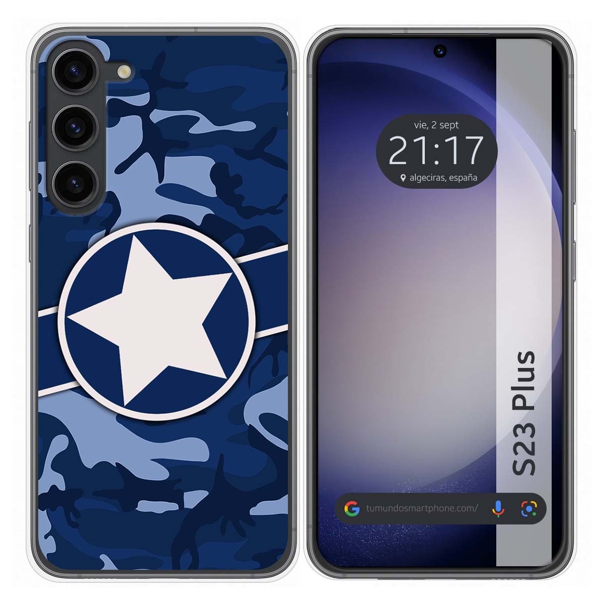 Funda Silicona para Samsung Galaxy S23+ Plus 5G diseño Camuflaje 03 Dibujos