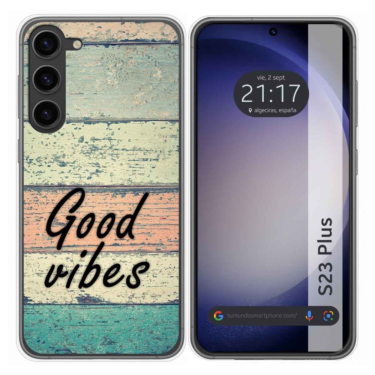 Funda Silicona para Samsung Galaxy S23+ Plus 5G diseño Madera 01 Dibujos