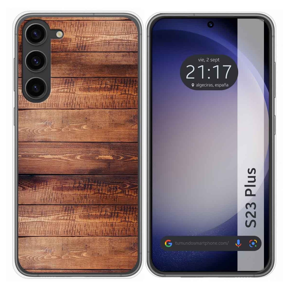 Funda Silicona para Samsung Galaxy S23+ Plus 5G diseño Madera 02 Dibujos