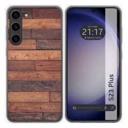 Funda Silicona para Samsung Galaxy S23+ Plus 5G diseño Madera 03 Dibujos