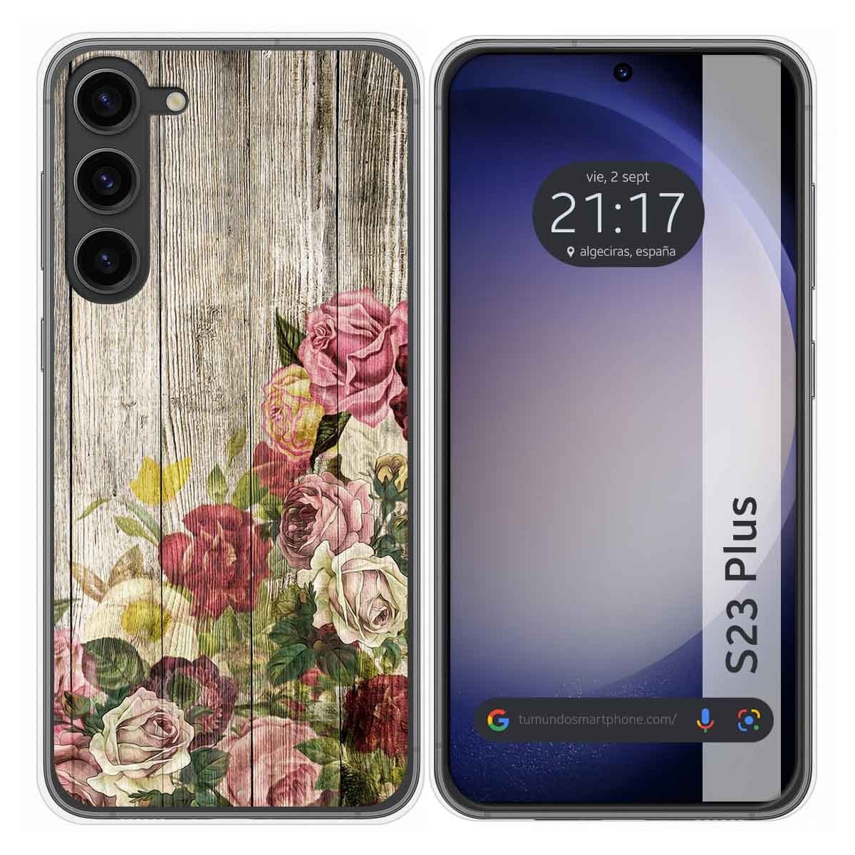 Funda Silicona para Samsung Galaxy S23+ Plus 5G diseño Madera 08 Dibujos