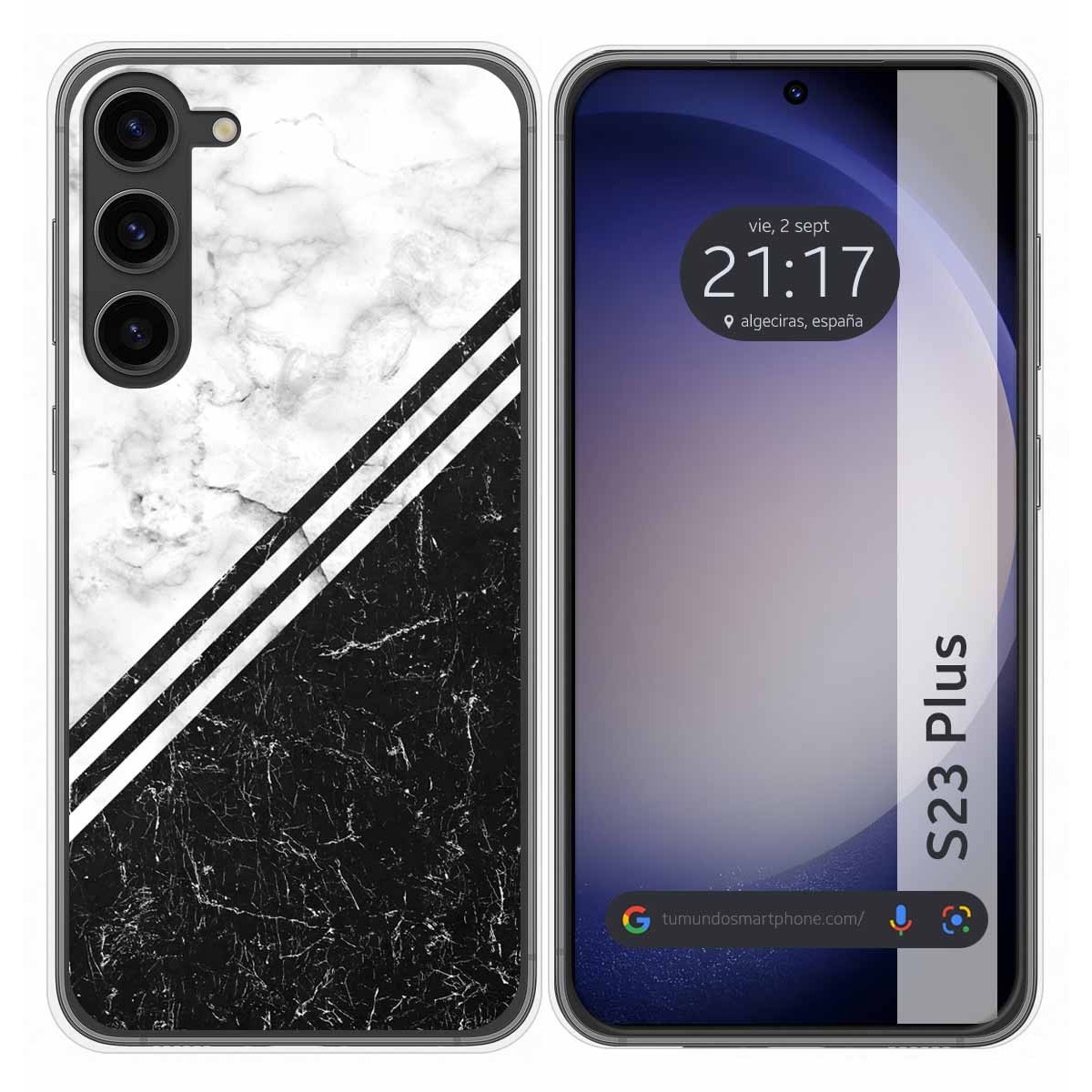Funda Silicona para Samsung Galaxy S23+ Plus 5G diseño Mármol 01 Dibujos