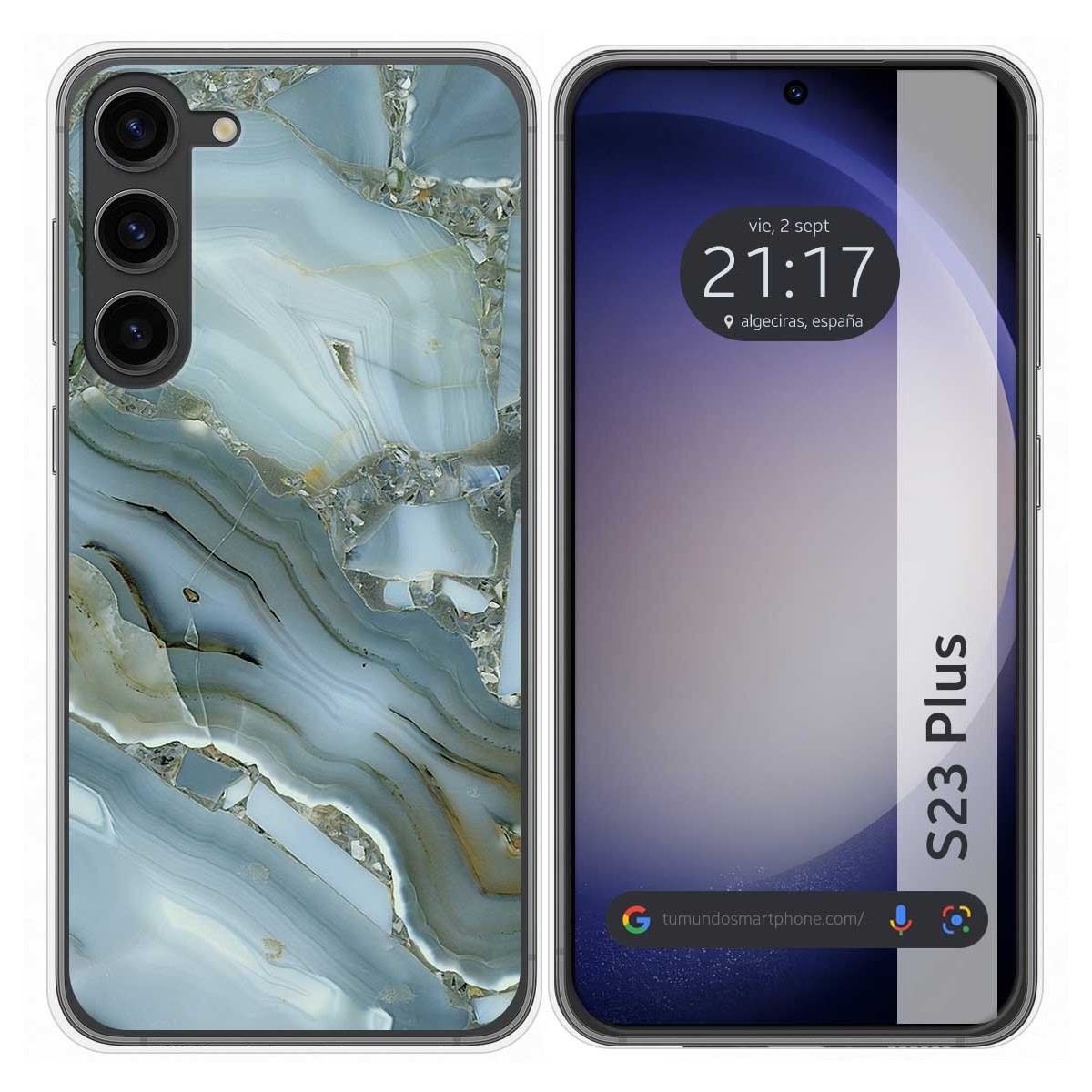 Funda Silicona para Samsung Galaxy S23+ Plus 5G diseño Mármol 09 Dibujos