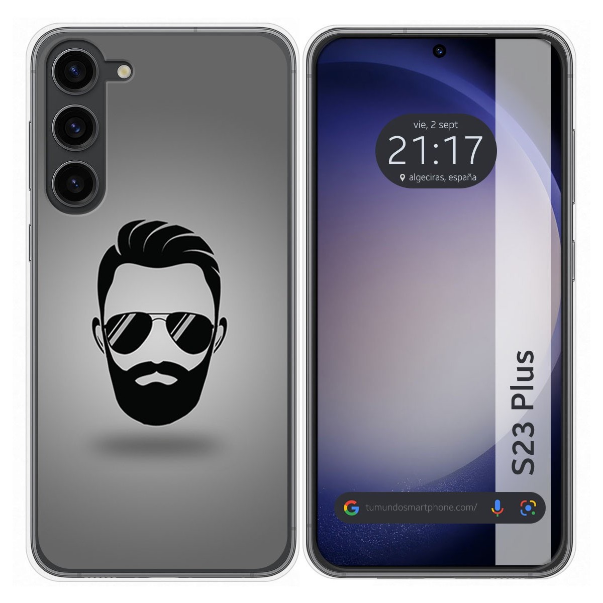 Funda Silicona para Samsung Galaxy S23+ Plus 5G diseño Barba Dibujos