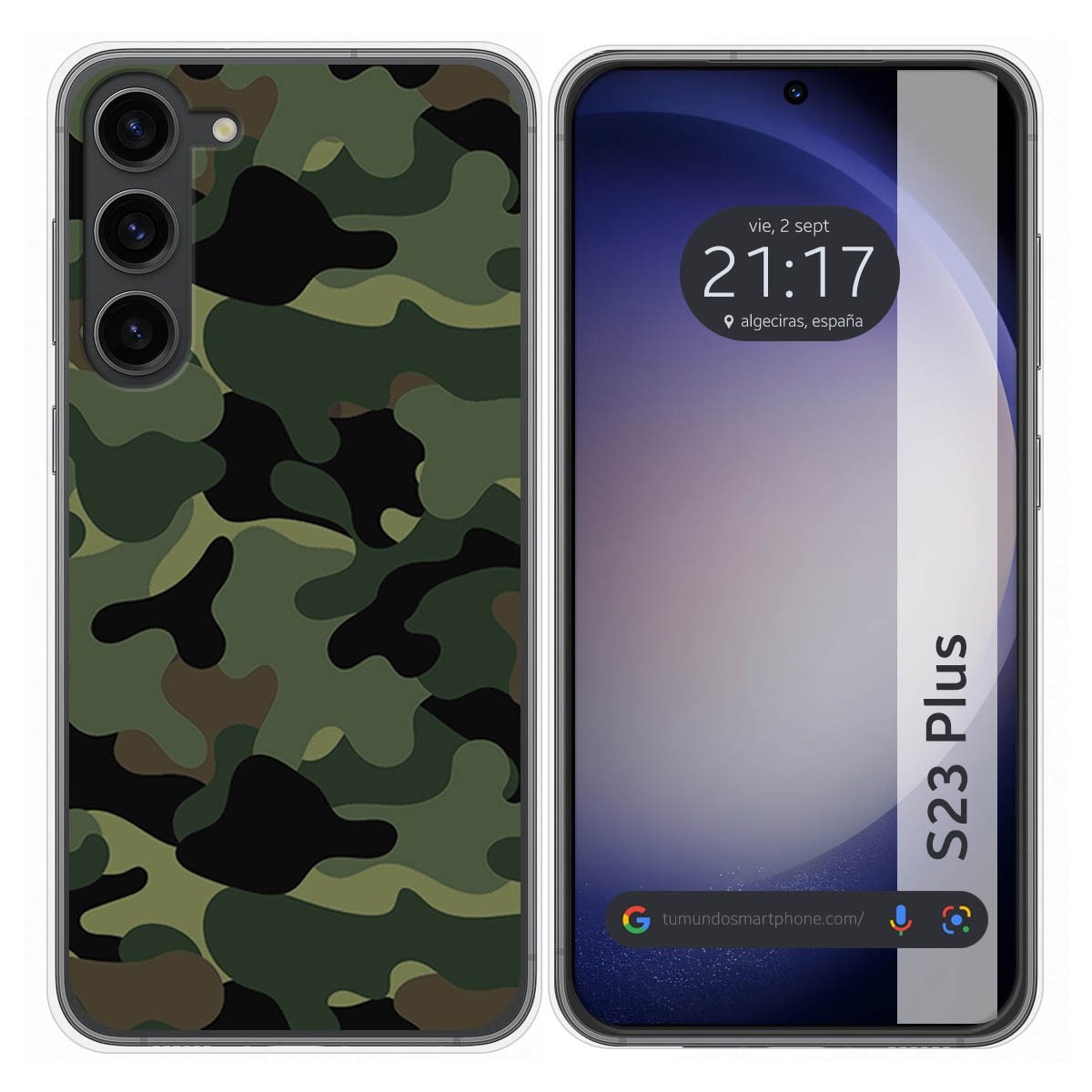 Funda Silicona para Samsung Galaxy S23+ Plus 5G diseño Camuflaje Dibujos