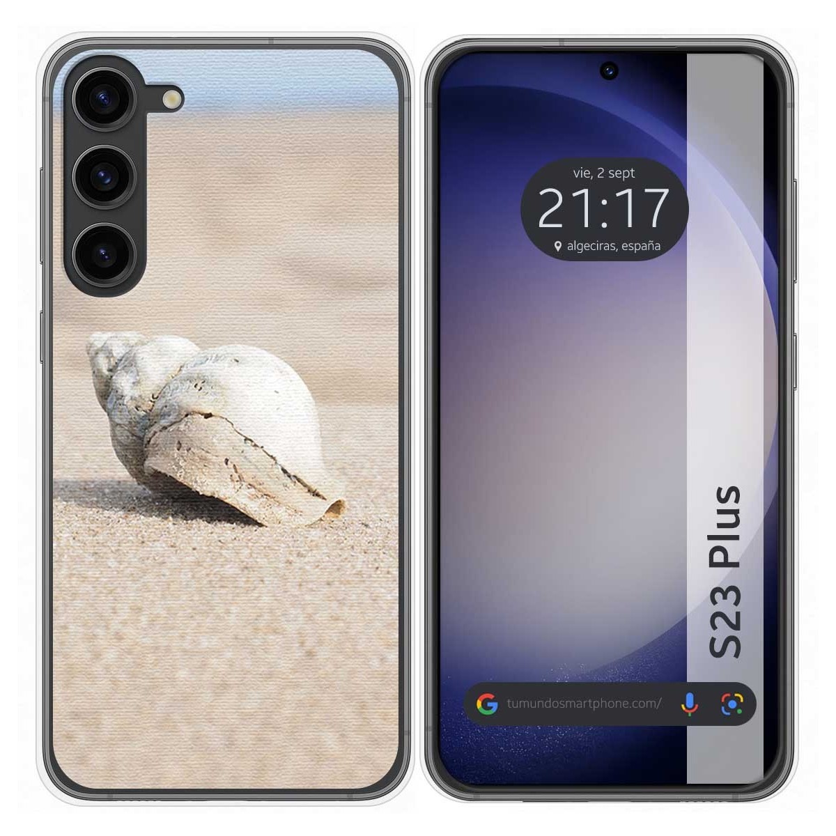 Funda Silicona para Samsung Galaxy S23+ Plus 5G diseño Concha Dibujos