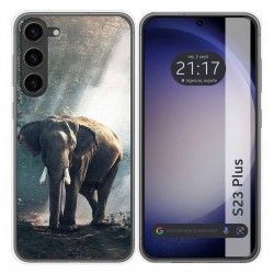 Funda Silicona para Samsung Galaxy S23+ Plus 5G diseño Elefante Dibujos