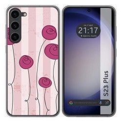 Funda Silicona para Samsung Galaxy S23+ Plus 5G diseño Flores Vintage Dibujos