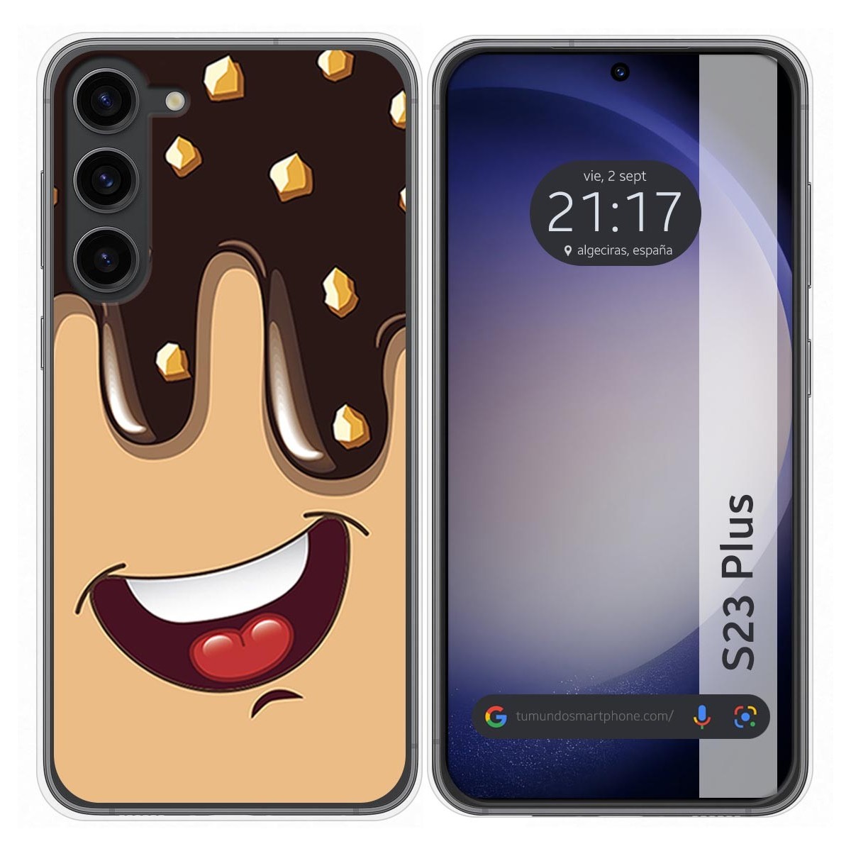 Funda Silicona para Samsung Galaxy S23+ Plus 5G diseño Helado Chocolate Dibujos