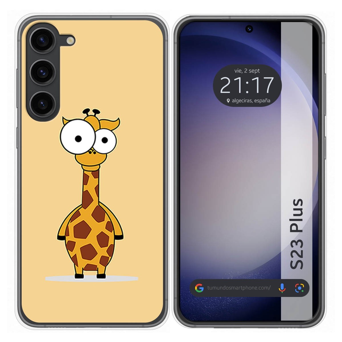 Funda Silicona para Samsung Galaxy S23+ Plus 5G diseño Jirafa Dibujos