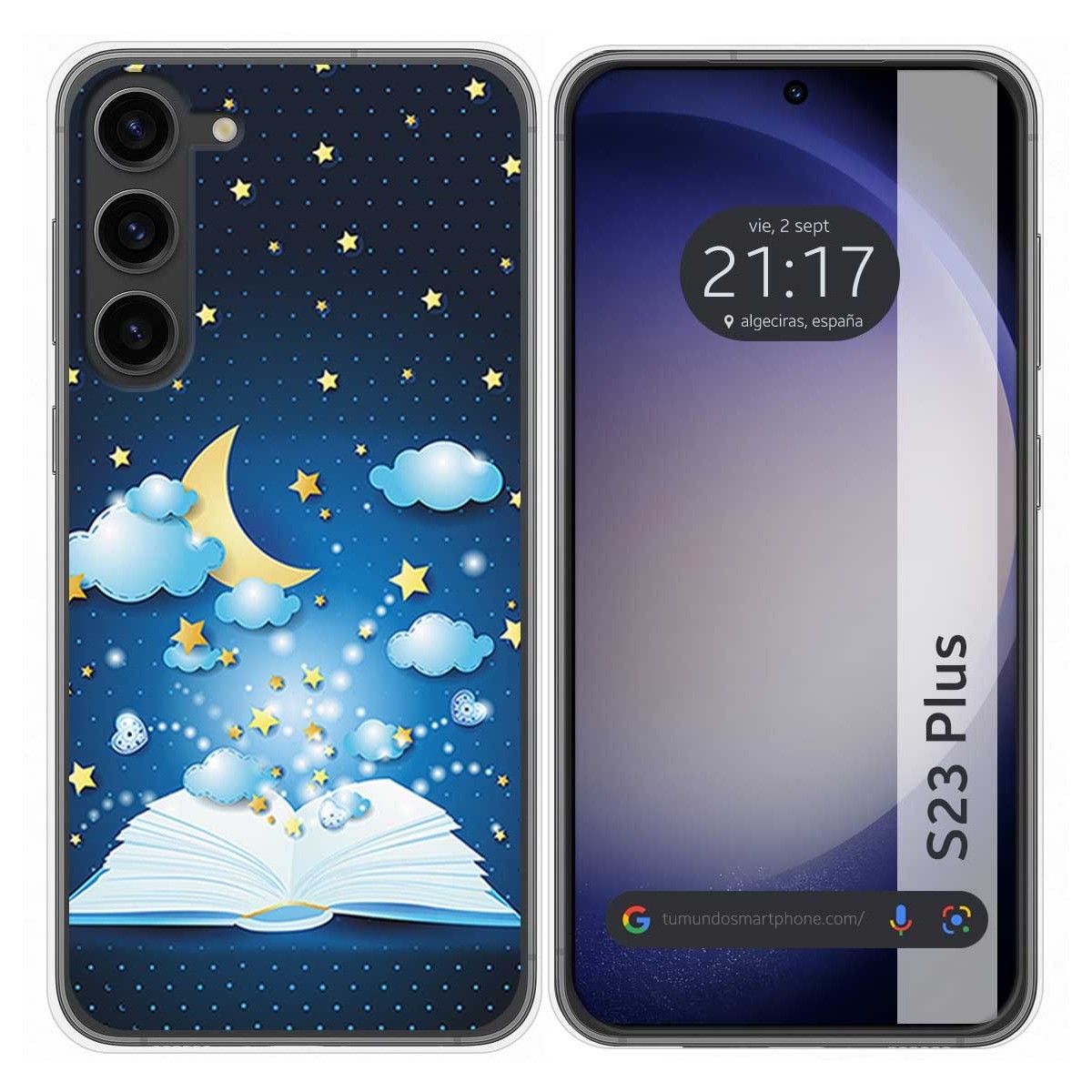 Funda Silicona para Samsung Galaxy S23+ Plus 5G diseño Libro Cuentos Dibujos