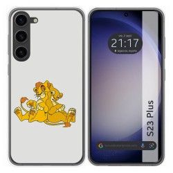 Funda Silicona para Samsung Galaxy S23+ Plus 5G diseño Leones Dibujos