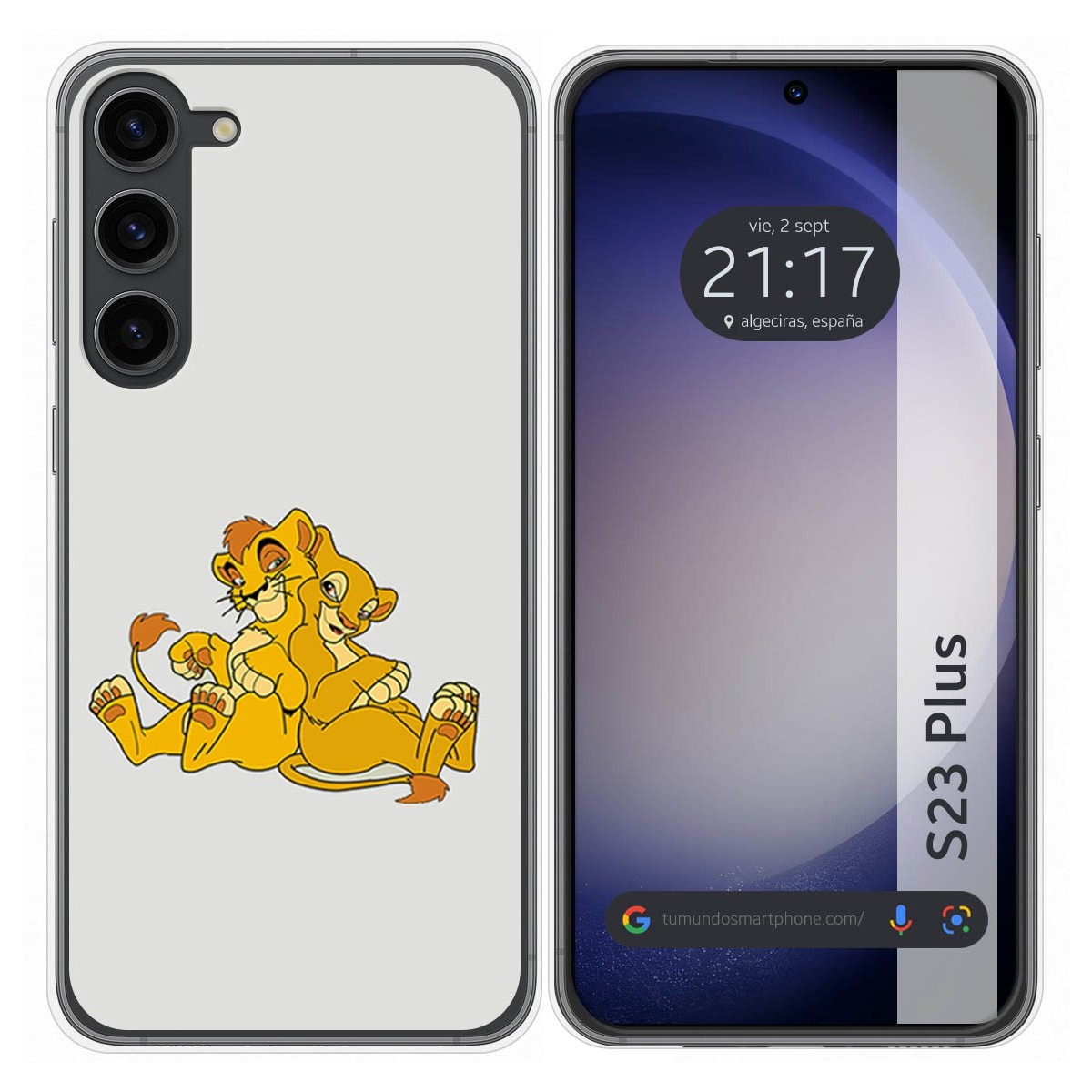 Funda Silicona para Samsung Galaxy S23+ Plus 5G diseño Leones Dibujos