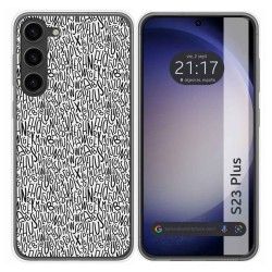 Funda Silicona para Samsung Galaxy S23+ Plus 5G diseño Letras Dibujos