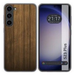 Funda Silicona para Samsung Galaxy S23+ Plus 5G diseño Madera Dibujos