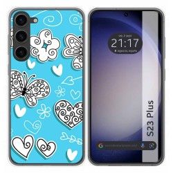Funda Silicona para Samsung Galaxy S23+ Plus 5G diseño Mariposas Dibujos