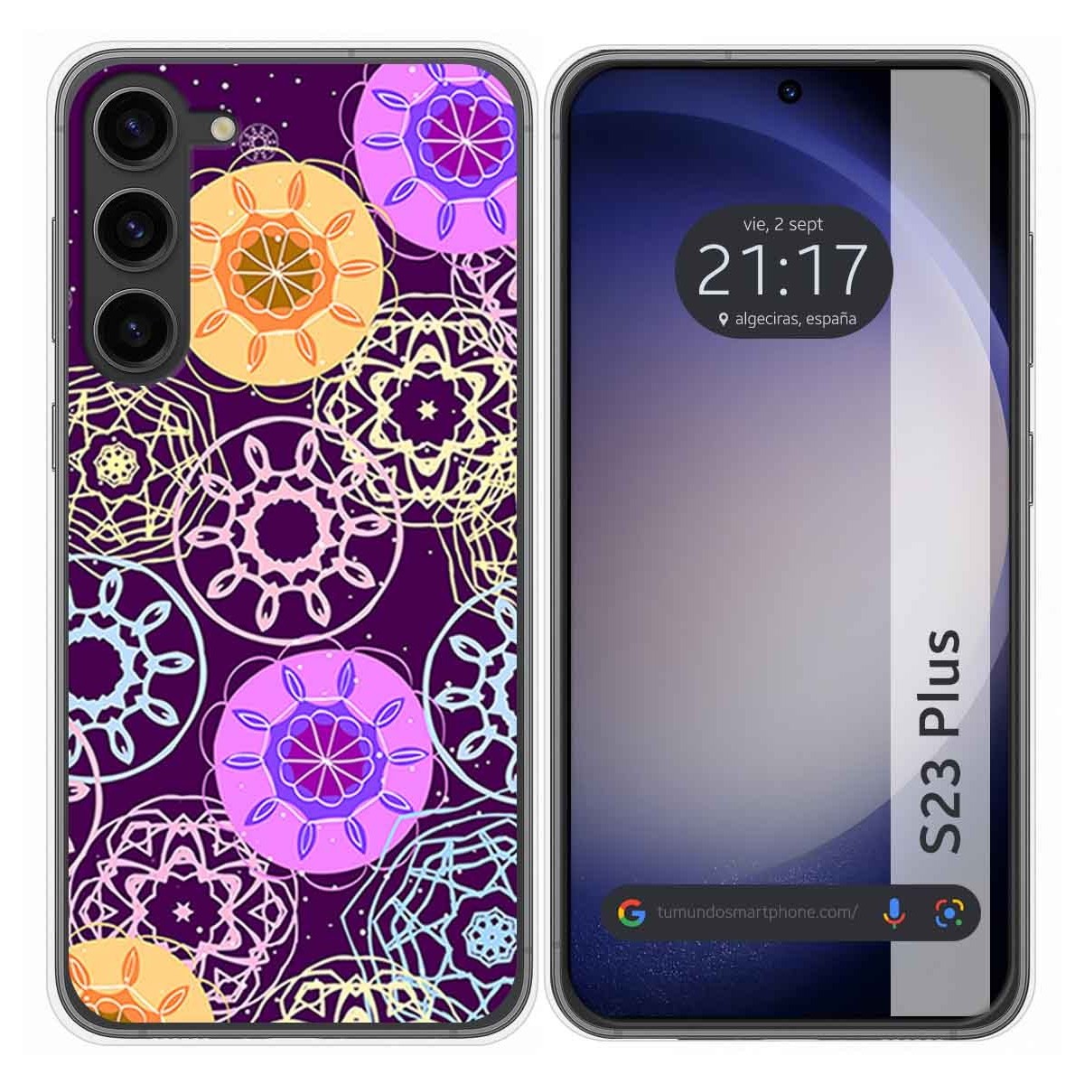 Funda Silicona para Samsung Galaxy S23+ Plus 5G diseño Radial Dibujos