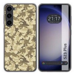 Funda Silicona para Samsung Galaxy S23+ Plus 5G diseño Sand Camuflaje Dibujos